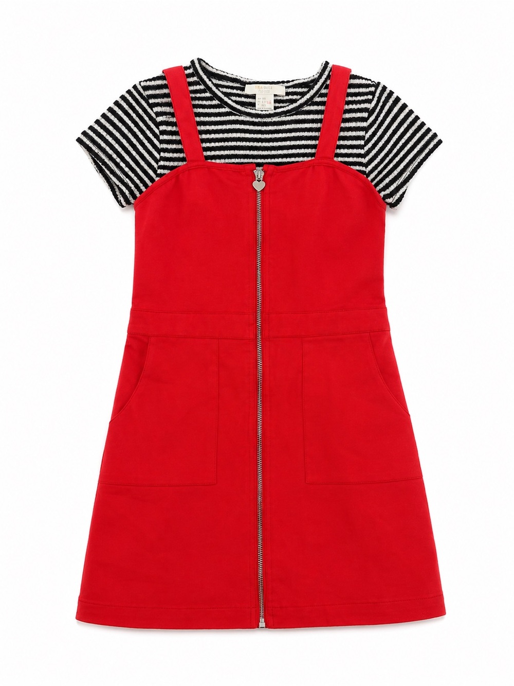 Dress Set With Heart Zipper